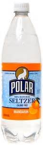 Polar 100% Natural Seltzer Water, Mandarin, 33.8 Fl Oz. (Pack of 6)