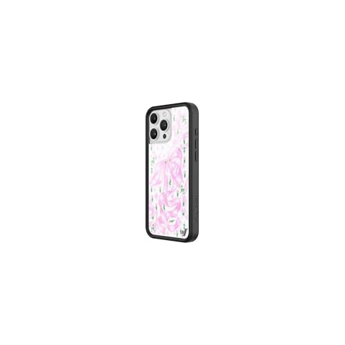 Image of Wildflower Cases - Compatible with iPhone 16 Pro Max | Protective Bumper, 6.5ft Drop Test Certified, Women Owned Small Business | Pink Bow, Floral, Rose, Trendy | Ribbons & Rosettes