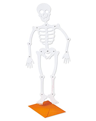 Carte d'Halloween squelette Papyrus d'exception aux détails pailletés