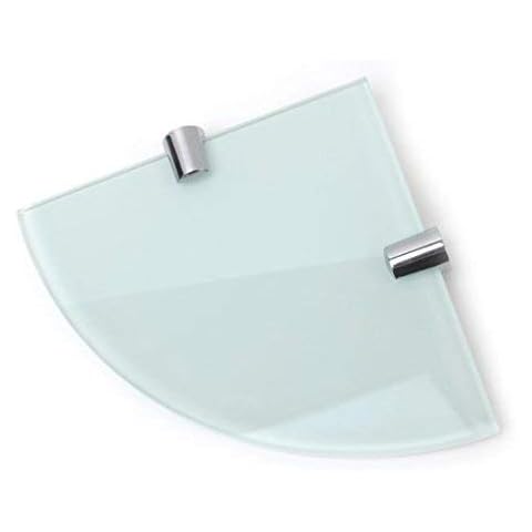 BSM Marketing - Estante esquinero de cristal templado blanco Cover