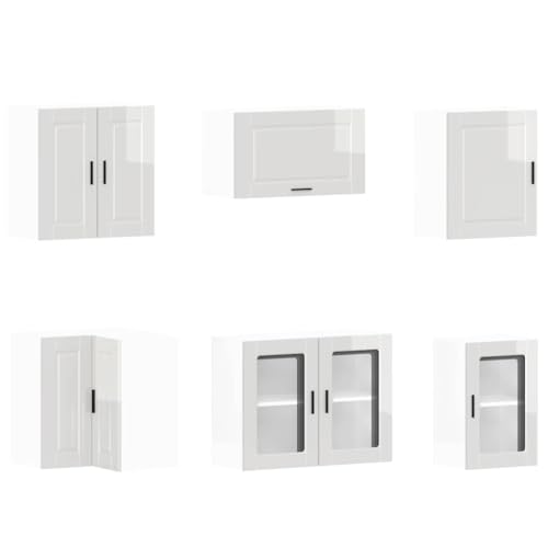 Teenpull Porto 11-Piece Kitchen Cabinet Set, High Gloss White Wood Material, Storage Cabinet for Kitchen, Pantry, Cupboard, Sideboard with Adjustable Feet - Image 6