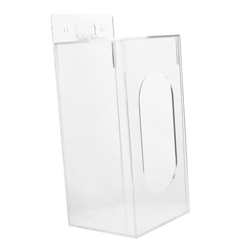ERINGOGO Mask Dispenser Holder Face Mask Holder Glove Dispenser Wall Acrylic Storage Box