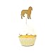 Doodle Cupcake Toppers Set of 12 |25 Dog Colors | Handmade Dog Silhouette Party Décor| Goldendoodle Labradoodle Bernedoodle