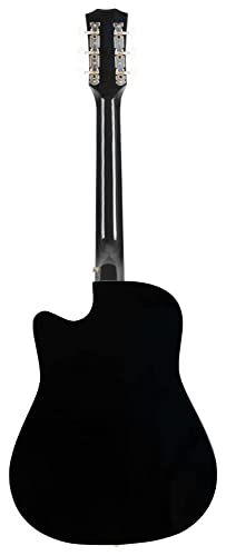 Rocktile WSD-5C-BK Slim Line Set de guitare folk Noir - Les Beatles, Paul McCartney, John Lennon, RIngo Starr, George Harrison Rocktile WSD-5C-BK Slim Line Set de guitare folk Noir – Image 5