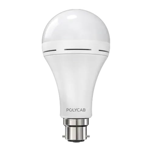 Image of AELIUS LED Emergency Dimmable Bulb 9w A70 6500K | Energy-Efficient Bright White Light | 3-Step Dimmable | Upto 12 Hours Backup | Emergency Light for Home, Office & Shops (Cool White, Pack of 4)