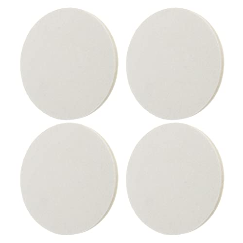 4x 125mm 5 pouces Feutre de Laine Tampon de Polissage Roues de Polissage Auto-adhésif pour Meubles Automobiles Hardmare Blanc
