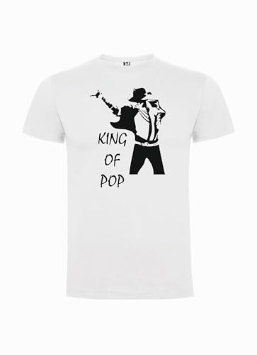 T-Shirt Michael Jackson The King of Pop - Blanc - M