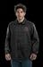 Tillman Medium 30" Black 9 Ounce Top Grain Cowhide Leather And Westex Proban FR7A Cotton Flame Retardant Jacket With Snap Front Closure