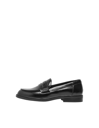 Only Onllux-1 PU Mocasines Noos para Mujer, Negro, 37 EU