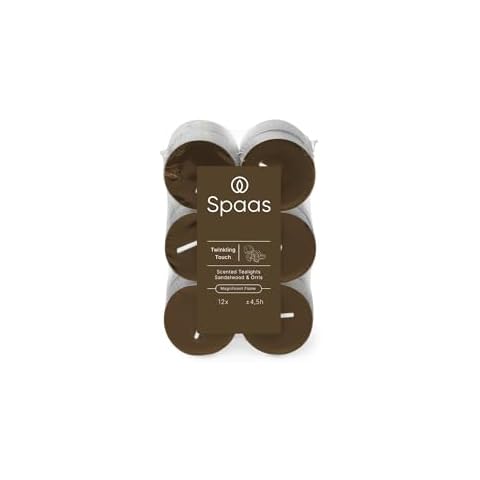 Spaas Scented Tealights with Sandalwood Aroma Cover