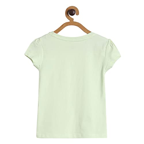 Image of miniklub Baby Round Neck Cap Sleeve Knitted Cotton Top (Yellow Color)