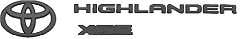 Image of Genuine Toyota 2020 & Newer Highlander XSE Black Emblem Overlay Set /Kit