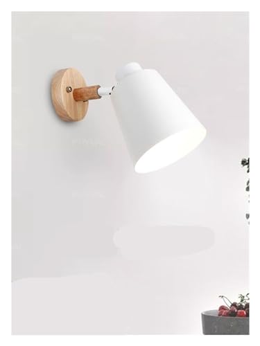 Applique avec interrupteur E27 tête de direction style macaron blanc - 3