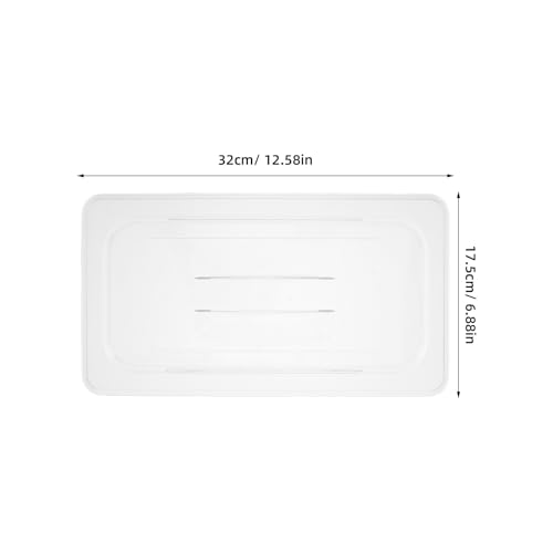 Tapa de sartén de buffet NUOBESTY transparente y reutilizable para hostelería 3