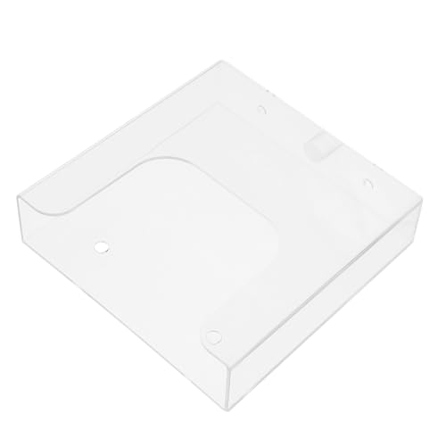 lurrose 壁掛けファイルラック 透明プラスチック製 書類整理用ブックホルダー オフィス用パンフレットスタンド カタログ 報告書収納に