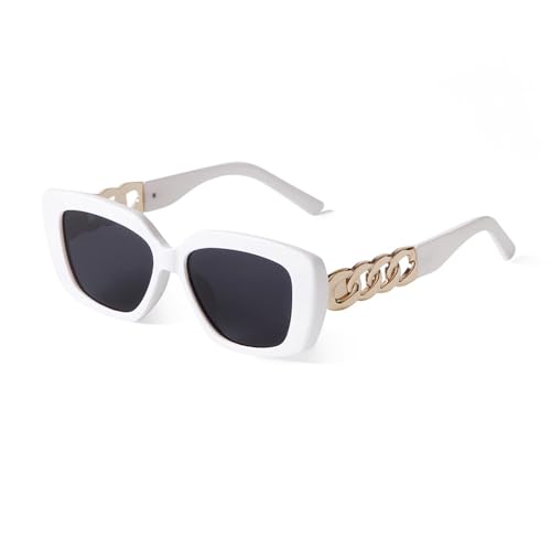 Lunettes de soleil marron UV400 grande monture tendance pour homme et femme
