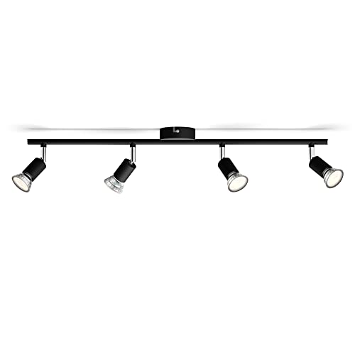 Philips LED Faretto Integrato Limbali, 4 Punti Luce, 50W, Nero