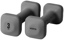 WeGym SafeGrip Square Dumbbells with Anti Slip Handles, Aesthetic Free Weights for Home Workouts, Stable Design Prevents Rolling during Floor Exercises 35