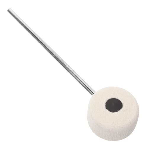 ifundom Kick Drum Pedal Felt Silver Drum Mallet Hammer for Bass Drum Accessory Replacement
