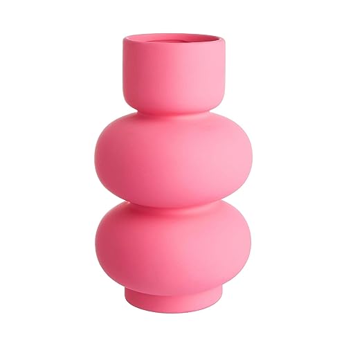 BUTLERS Bubble Deko-Vase Ø 15 cm H 25 cm Steinzeug -PINK- Moderne Dekoration für Wohnzimmer und Tischdeko | Blumenvase für Tulpen, Rosen, Pampasgras oder Trockenblumen BUTLERS Bubble Deko-Vase Ø 15 cm H 25 cm Steinzeug -PINK- Moderne Dekoration für Wohnzimmer und Tischdeko | Blumenvase für Tulpen, Rosen, Pampasgras oder Trockenblumen