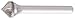 OSG USA 849-2362 SK-1-6mm x LOC x 6mm Shank x 50mm OAL 90 Degree Cone Carbide Medium Tough Cut Burr