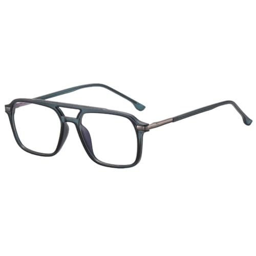 Gafas cuadradas de pasta MUTYNE con montura transparente en negro y marrón para hombre