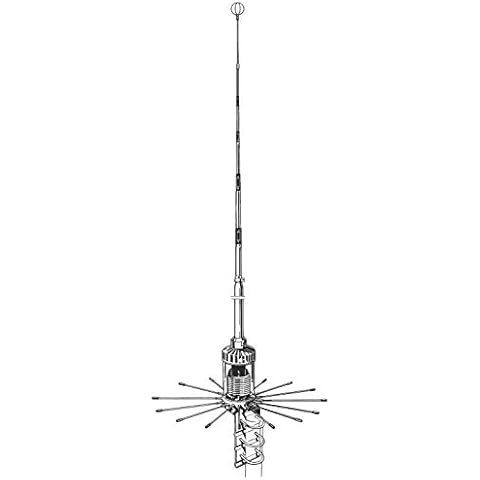 Sirio Antenne 2016, CB-Antenne fest 5/8 λ Ground Plane, Frequenz 26,40-28,2 MHz, Verstärkung 3,45 dBi, maximale Leistung 3000 Watt Short Time, Höhe 6,1 m, aus Aluminium Cover