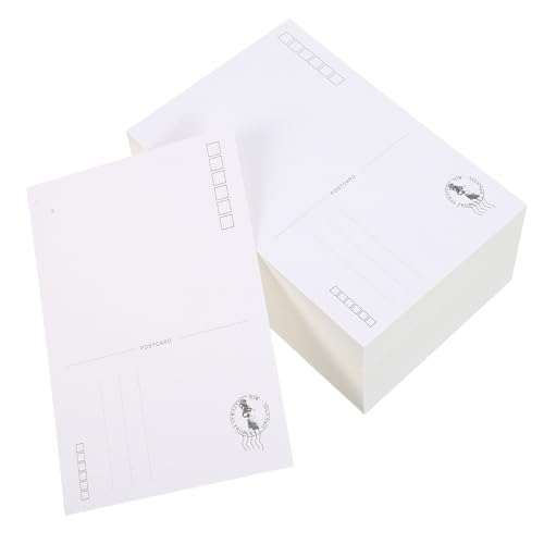 Cartes postales vierges blanches 10x15 cm en lot de 120 pour aquarelle
