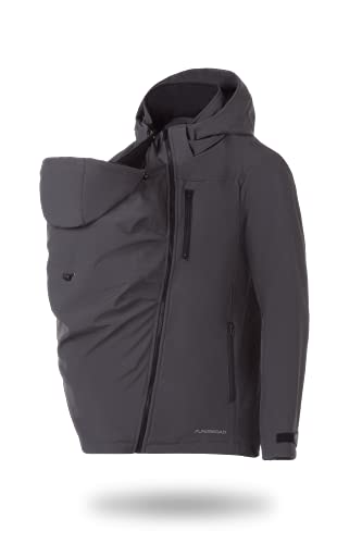 FUN2BEMUM MEN 3 in 1 Papa Babytragejacke Tragejacke Vorne/Hinten Graphite (S) Cover