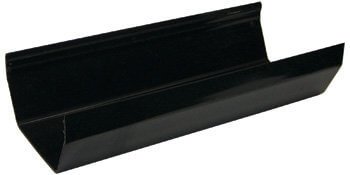 FloPlast114mm Black Square Gutter 4M