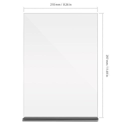Porte-affiches A4 plexi transparent pour protéger et valoriser vos menus - 3