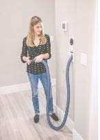 Hide A Hose Central Vacuum White Inlet Kit with 40 Foot Hose