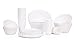 Mintra Home Snack Bowls (Party Set - 38pc, White)