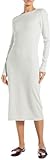 Light Melange Rib 2 x 2 Replay W9222 Vestido, M17 Super Light Grey Melange, M Mujeres