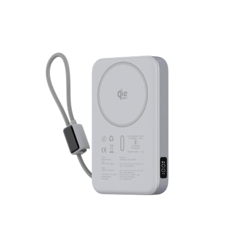 Image of Stuffcool Odin Plus 10000mAh Qi2.2 MagSafe Powerbank, 25W Wireless, 45W PD Wired, Built-in Type-C Cable, Stand & Digital Display, Charges iPhone 18 /18 Pro /Duo /Pixel 11 - 50% in 30 Mins Wirelessly