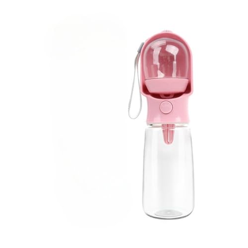 犬用飲用ボトル、お出かけ用ウォーターカップ、犬の散歩用ウォーターボトル、携帯用犬用お供えカップ、ペット用給水、犬 散歩 水、犬みずのみ機 (大きい,ピンク)