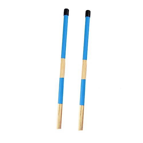 Par de baquetas de madera azules para jazz y folk