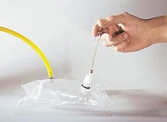 Cole-Parmer Kynar Gas Sampling Bag 9"x9" Dual Valve On/Off Septum