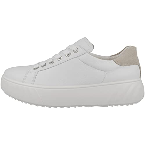 ARA Mónaco, Zapatillas Mujer, Carcasa Blanca, 38.5 EU Ancho