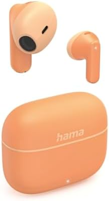 Hama Freedom Light II TWS Bluetooth Kopfhörer, kabellos, In-Ear, Mikrofon, Touch Control, Sprachsteuerung, 20h Akku, USB-C, komfortabel, Orange