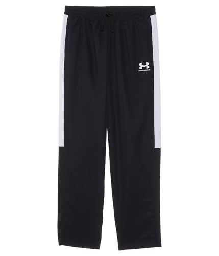 Under Armour Boys' Rival Woven Pant, Tracksuit Bottoms for Sports, PE, and Training Sessions, Water-Repellent Boys' Joggers Black