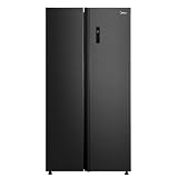 Geladeira Side by Side 511L Inverter Cor Preto Conectada Midea MD-RS710FGD281-127v