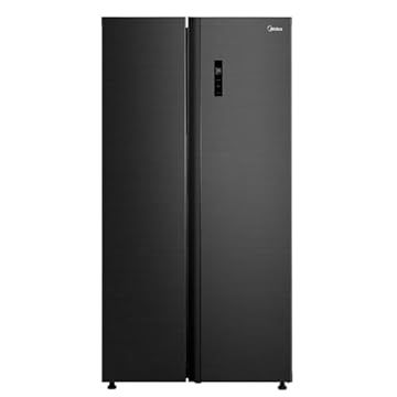 Geladeira Side by Side 511L Inverter Cor Preto Conectada Midea MD-RS710FGD281-127v