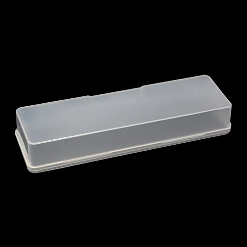 Image of 4PCS Clear Containers Box with Hinged Lid and Snap Closure(White)
