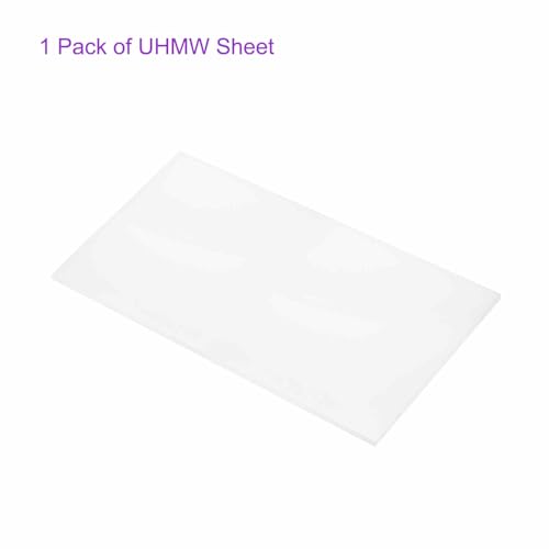 Image of DMiotech 24 x 48 x 1 /2 Inch Plastic UHMW Sheets, Ultra High Molecular Weight Polyethylene, Opaque White Polyethylene Board for Automotive, Chemical, Manufacturing, DIY Home Kitchen
