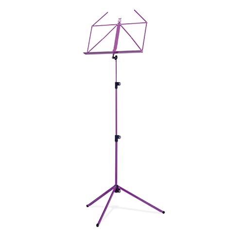 K&M 100/1 Leggio lilla - Leggio per spartiti estensibile 62,5 - 124 cm - base metallica pieghevole