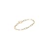 gorjana Women's Parker Paperclip Link Chain Bracelet, 18k Gold Plated, Signature Clasp