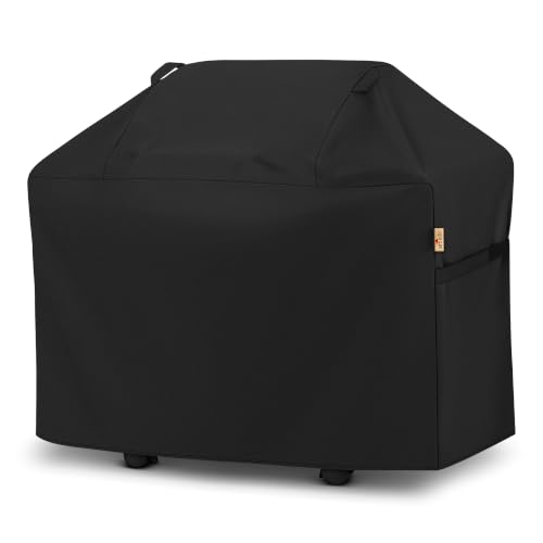 Arcedo Heavy Duty Waterproof Outdoor BBQ Grill Cover 53 Inch, Black