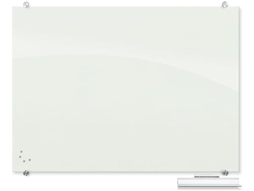Best-Rite Visionary Glass Dry-Erase Whiteboard, 4' x 3' (83844)