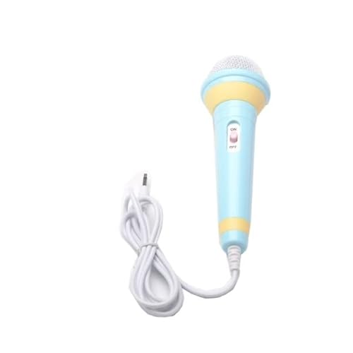 Ragyzity Handheld Wired Microphone, Kids Wired Dynamic Singing Mechine Lightweight For Kids Singing Mechine Home Wired Microphone, Birthday Present (Blue) #TOP5